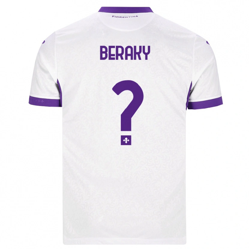 Danxen Hombre Camiseta Mussie Beraky #0 Blanco Morado 2ª Equipación 2026/27 La Camisa