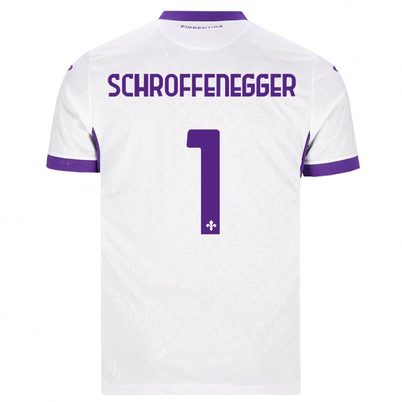 Danxen Hombre Camiseta Katja Schroffenegger #1 Blanco Morado 2ª Equipación 2026/27 La Camisa