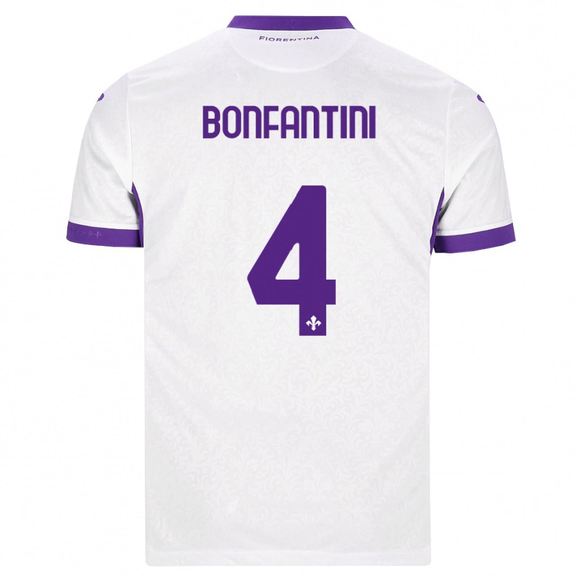 Danxen Hombre Camiseta Agnese Bonfantini #4 Blanco Morado 2ª Equipación 2026/27 La Camisa