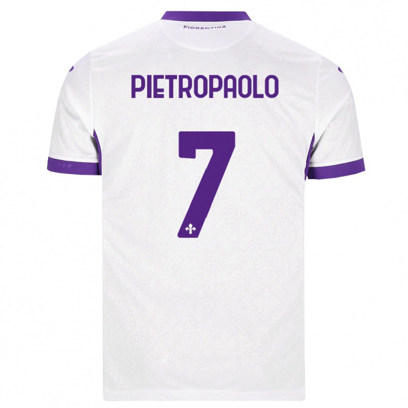 Danxen Hombre Camiseta Mario Pietropaolo #7 Blanco Morado 2ª Equipación 2026/27 La Camisa