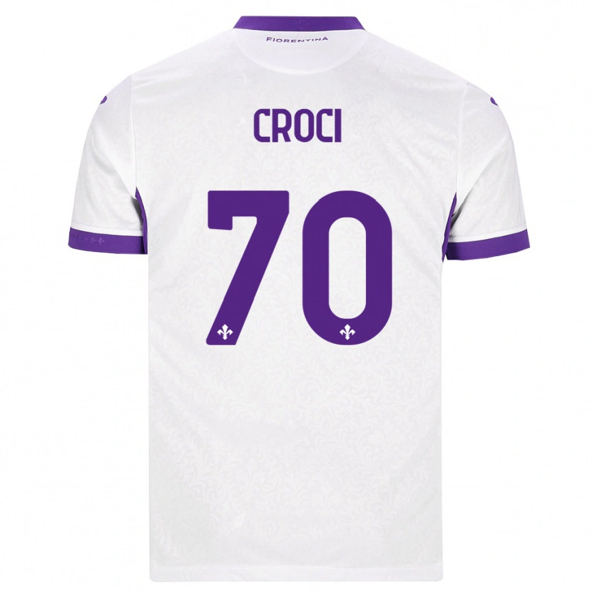 Danxen Hombre Camiseta Federico Croci #70 Blanco Morado 2ª Equipación 2026/27 La Camisa
