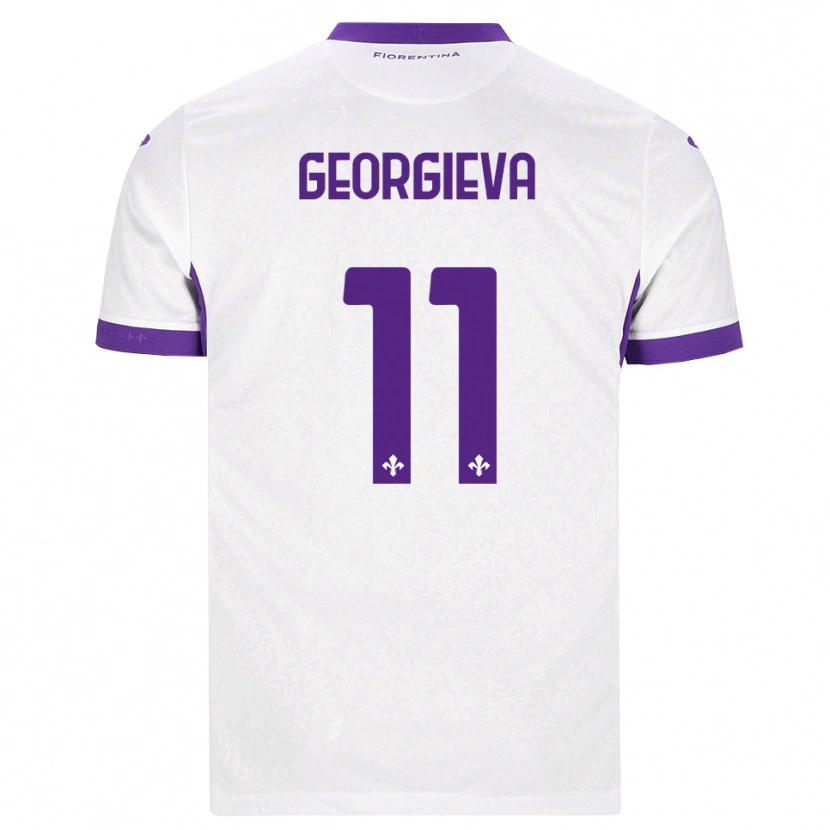 Danxen Hombre Camiseta Marina Georgieva #11 Blanco Morado 2ª Equipación 2026/27 La Camisa