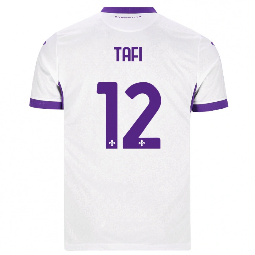 Danxen Hombre Camiseta Giulio Tafi #12 Blanco Morado 2ª Equipación 2026/27 La Camisa