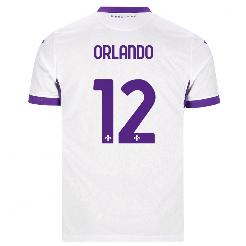 Danxen Hombre Camiseta Giulio Orlando #12 Blanco Morado 2ª Equipación 2026/27 La Camisa