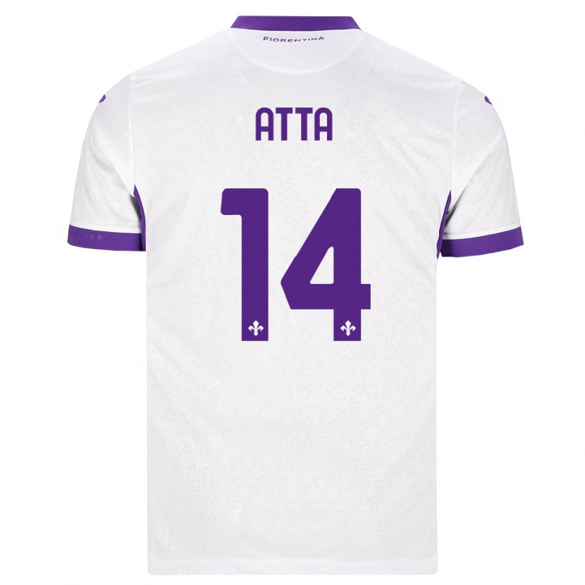 Danxen Hombre Camiseta Arthur Atta #14 Blanco Morado 2ª Equipación 2026/27 La Camisa