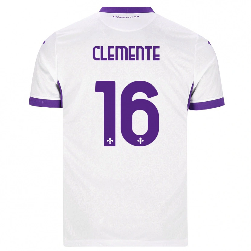 Danxen Hombre Camiseta Raffaele Clemente #16 Blanco Morado 2ª Equipación 2026/27 La Camisa
