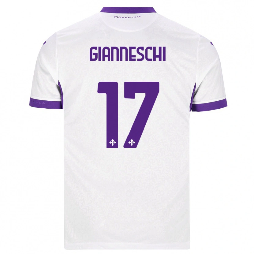 Danxen Hombre Camiseta Noah Gianneschi #17 Blanco Morado 2ª Equipación 2026/27 La Camisa