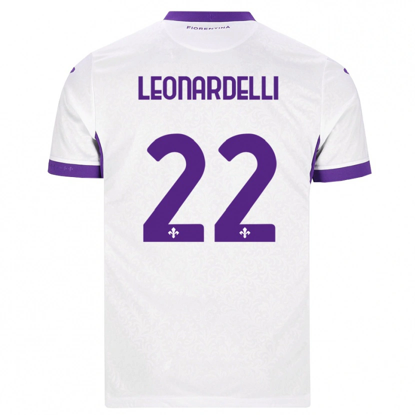Danxen Hombre Camiseta Pietro Leonardelli #22 Blanco Morado 2ª Equipación 2026/27 La Camisa