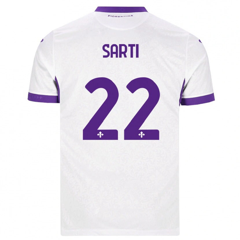 Danxen Hombre Camiseta Alessia Sarti #22 Blanco Morado 2ª Equipación 2026/27 La Camisa
