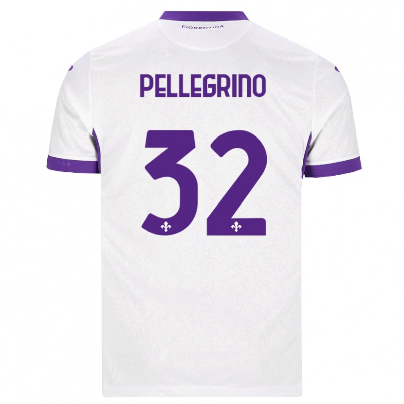 Danxen Hombre Camiseta Mateo Pellegrino #32 Blanco Morado 2ª Equipación 2026/27 La Camisa