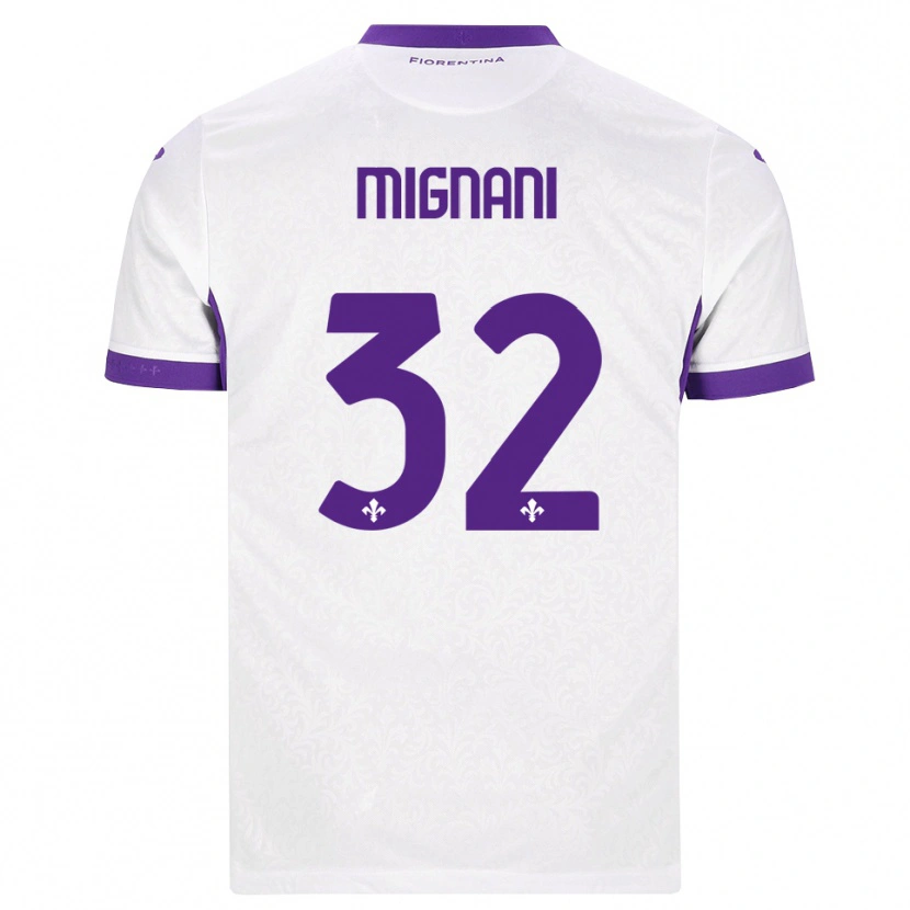 Danxen Hombre Camiseta Carlo Mignani #32 Blanco Morado 2ª Equipación 2026/27 La Camisa