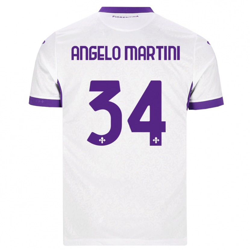 Danxen Hombre Camiseta Angelo Martini #34 Blanco Morado 2ª Equipación 2026/27 La Camisa