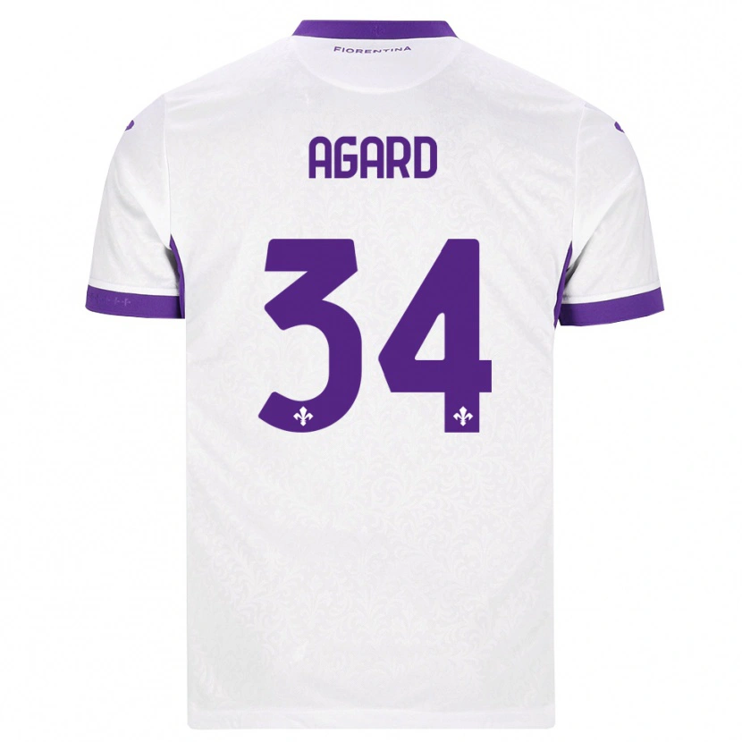 Danxen Hombre Camiseta Laura Agard #34 Blanco Morado 2ª Equipación 2026/27 La Camisa