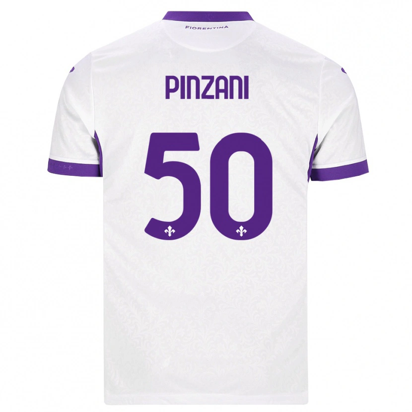 Danxen Hombre Camiseta Lorenzo Pinzani #50 Blanco Morado 2ª Equipación 2026/27 La Camisa