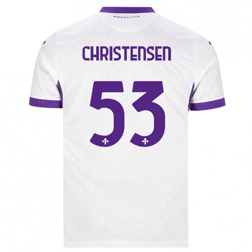 Danxen Hombre Camiseta Oliver Christensen #53 Blanco Morado 2ª Equipación 2026/27 La Camisa