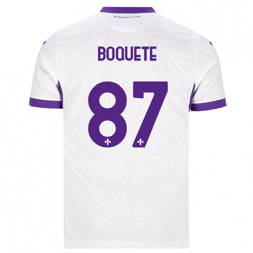 Danxen Hombre Camiseta Veronica Boquete #87 Blanco Morado 2ª Equipación 2026/27 La Camisa