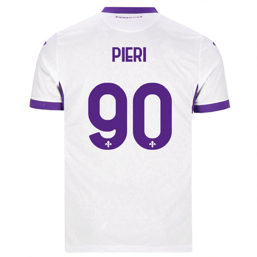 Danxen Hombre Camiseta Arianna Pieri #90 Blanco Morado 2ª Equipación 2026/27 La Camisa