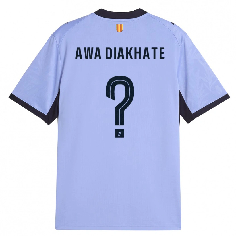 Danxen Hombre Camiseta Ndeye Awa Diakhate #0 Lavanda Negro Equipación Tercera 2026/27 La Camisa