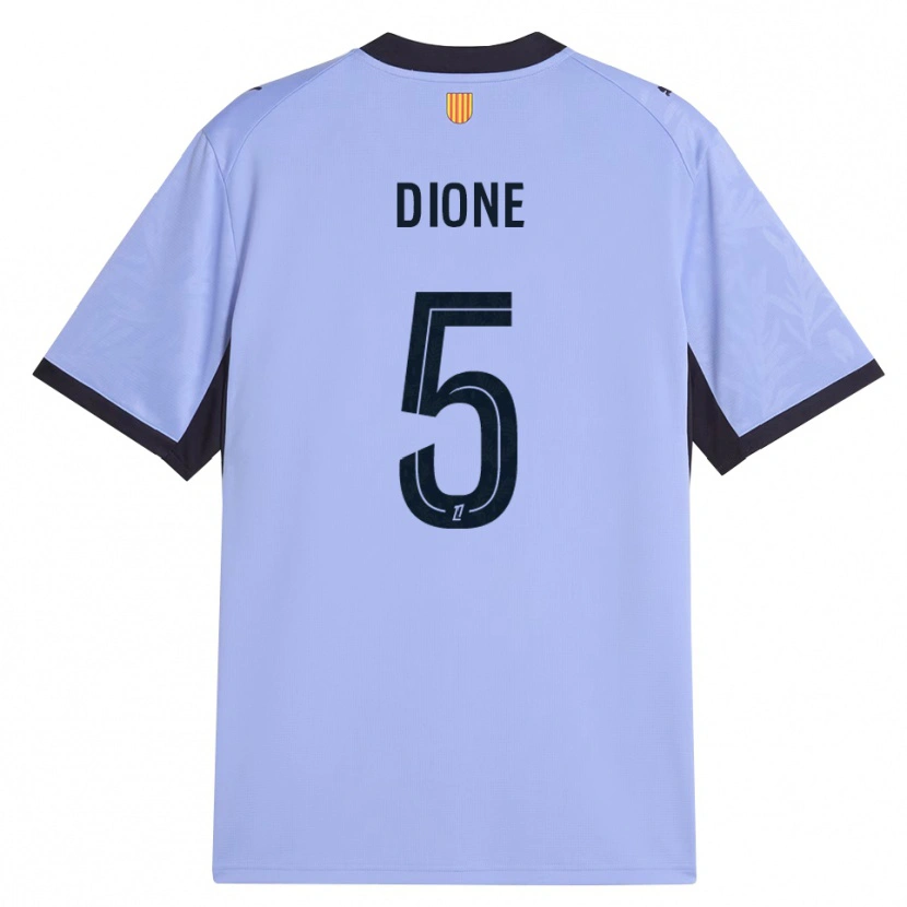 Danxen Hombre Camiseta Babacar Dioné #5 Lavanda Negro Equipación Tercera 2026/27 La Camisa