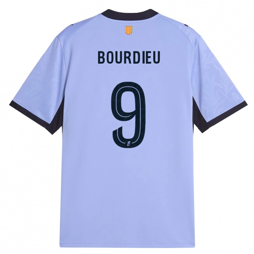 Danxen Hombre Camiseta Mathilde Bourdieu #9 Lavanda Negro Equipación Tercera 2026/27 La Camisa