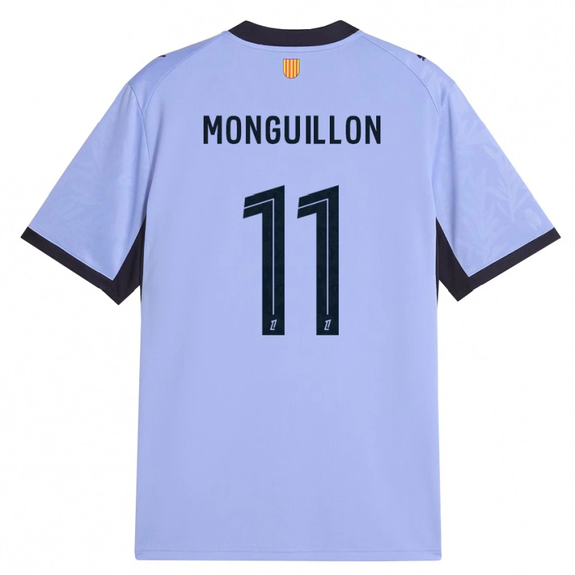 Danxen Hombre Camiseta Coralie Monguillon #11 Lavanda Negro Equipación Tercera 2026/27 La Camisa