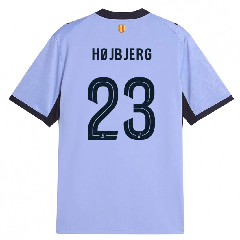 Danxen Hombre Camiseta Pierre-Emile Højbjerg #23 Lavanda Negro Equipación Tercera 2026/27 La Camisa