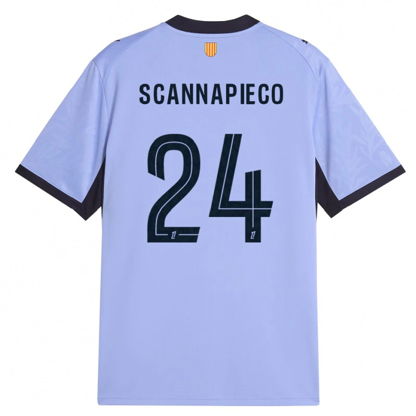 Danxen Hombre Camiseta Dona Scannapieco #24 Lavanda Negro Equipación Tercera 2026/27 La Camisa