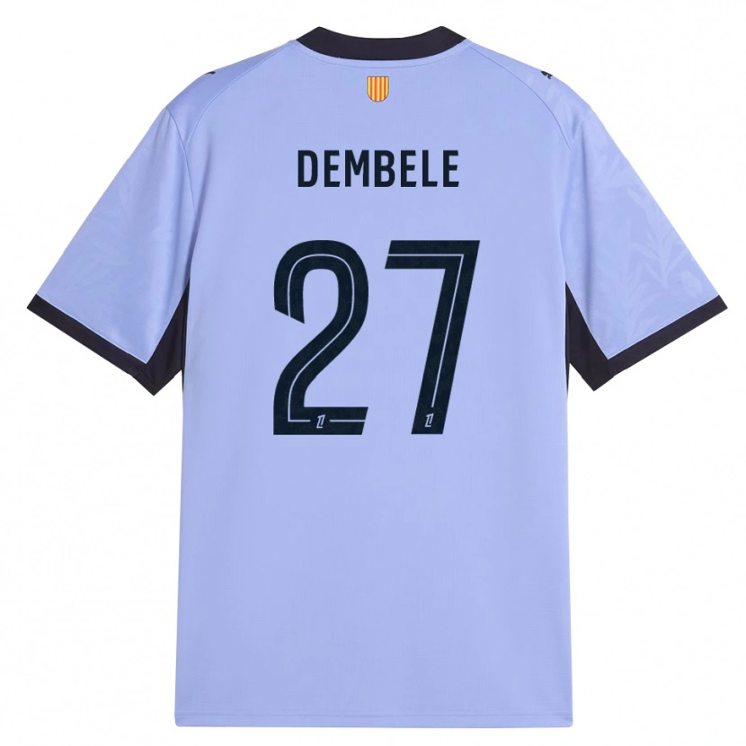 Danxen Hombre Camiseta Coumba Dembélé #27 Lavanda Negro Equipación Tercera 2026/27 La Camisa