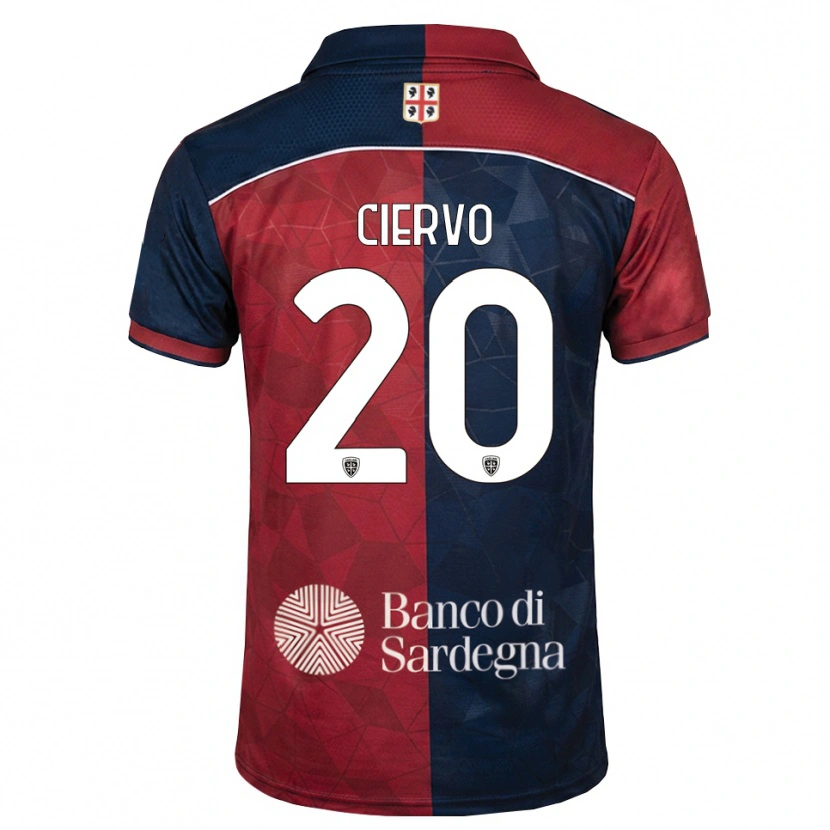 Danxen Hombre Camiseta Riccardo Ciervo #20 Burdeos Azul Real 1ª Equipación 2026/27 La Camisa