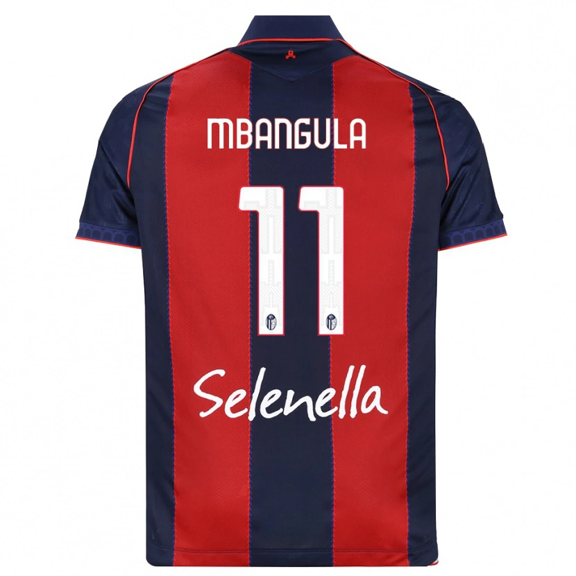 Danxen Hombre Camiseta Samuel Mbangula #11 Azul Real Rojo Blanco 1ª Equipación 2026/27 La Camisa