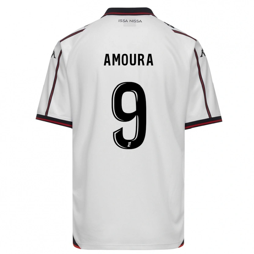 Danxen Hombre Camiseta Mohamed Amoura #9 Negro Blanco 2ª Equipación 2026/27 La Camisa
