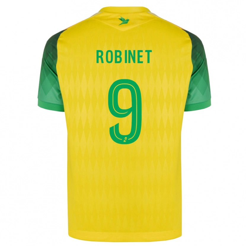 Danxen Hombre Camiseta Thomas Robinet #9 Amarillo Verde Rojo 1ª Equipación 2026/27 La Camisa