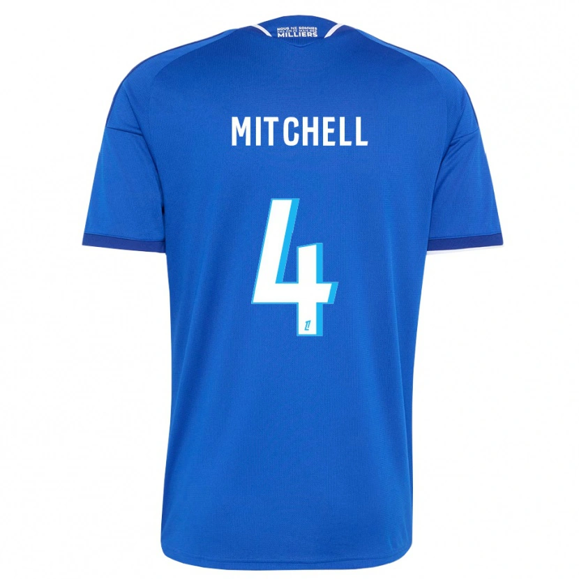 Danxen Mujer Camiseta Jeyland Mitchell #4 Azul Real Blanco 1ª Equipación 2026/27 La Camisa