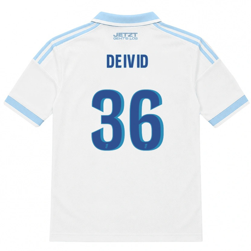 Danxen Mujer Camiseta Deivid Washington #36 Azul Cielo Claro Blanco Rojo 2ª Equipación 2026/27 La Camisa