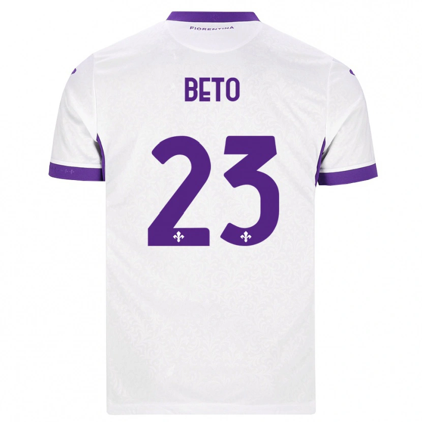Danxen Mujer Camiseta Beto #23 Blanco Morado 2ª Equipación 2026/27 La Camisa