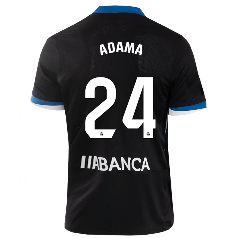 Danxen Mujer Camiseta Adama Traoré #24 Negro Azul Blanco 2ª Equipación 2026/27 La Camisa