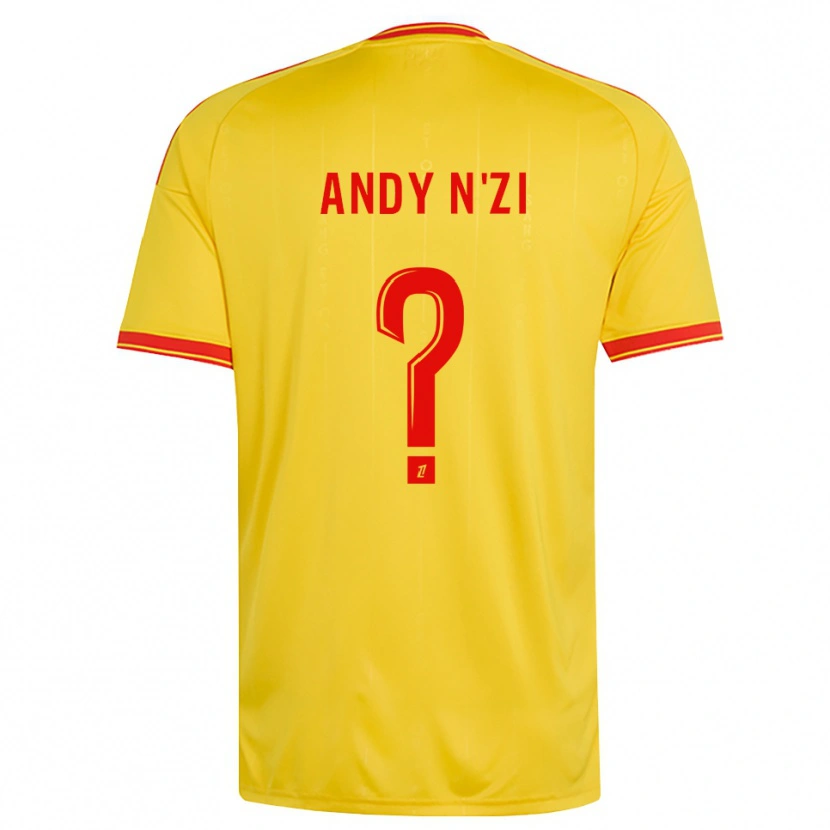 Danxen Mujer Camiseta Christ Andy N'zi #0 Oro Naranja Rojo 1ª Equipación 2026/27 La Camisa