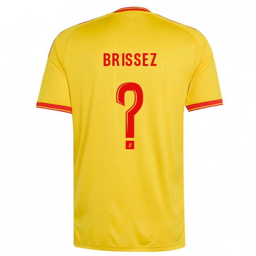 Danxen Mujer Camiseta Baptiste Brissez #0 Oro Naranja Rojo 1ª Equipación 2026/27 La Camisa