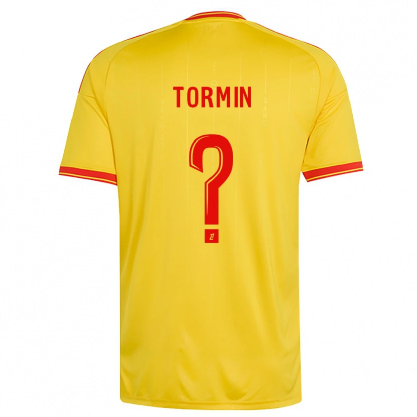 Danxen Mujer Camiseta Sean Tormin #0 Oro Naranja Rojo 1ª Equipación 2026/27 La Camisa