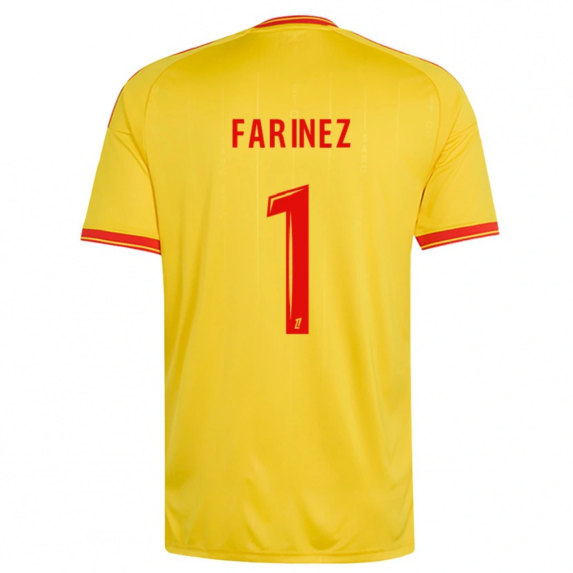 Danxen Mujer Camiseta Wuilker Fariñez #1 Oro Naranja Rojo 1ª Equipación 2026/27 La Camisa