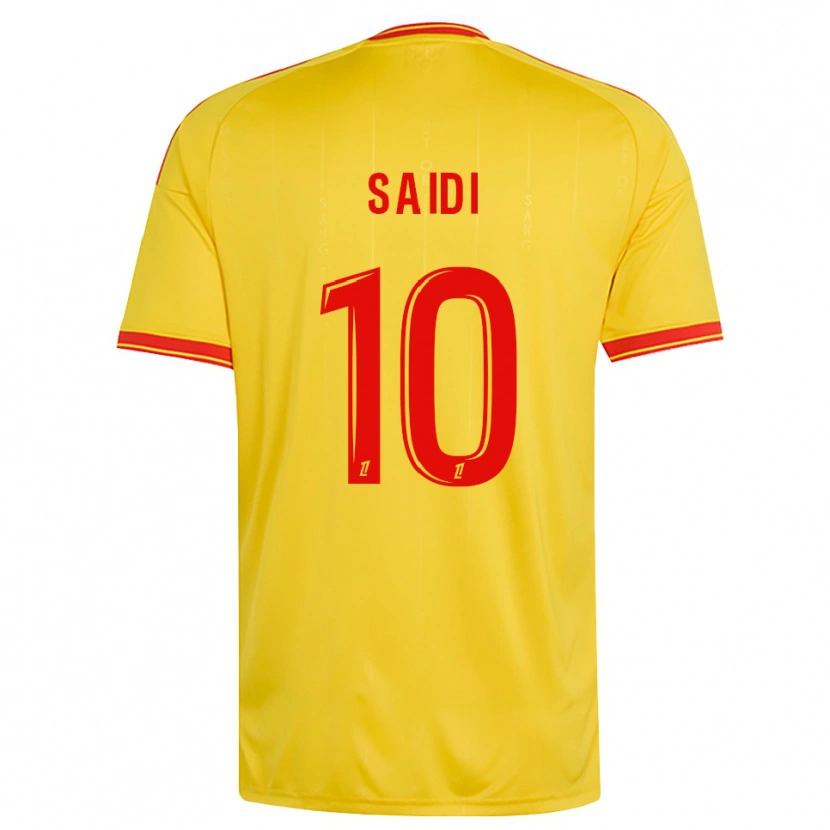 Danxen Mujer Camiseta Kahissa Saïdi #10 Oro Naranja Rojo 1ª Equipación 2026/27 La Camisa