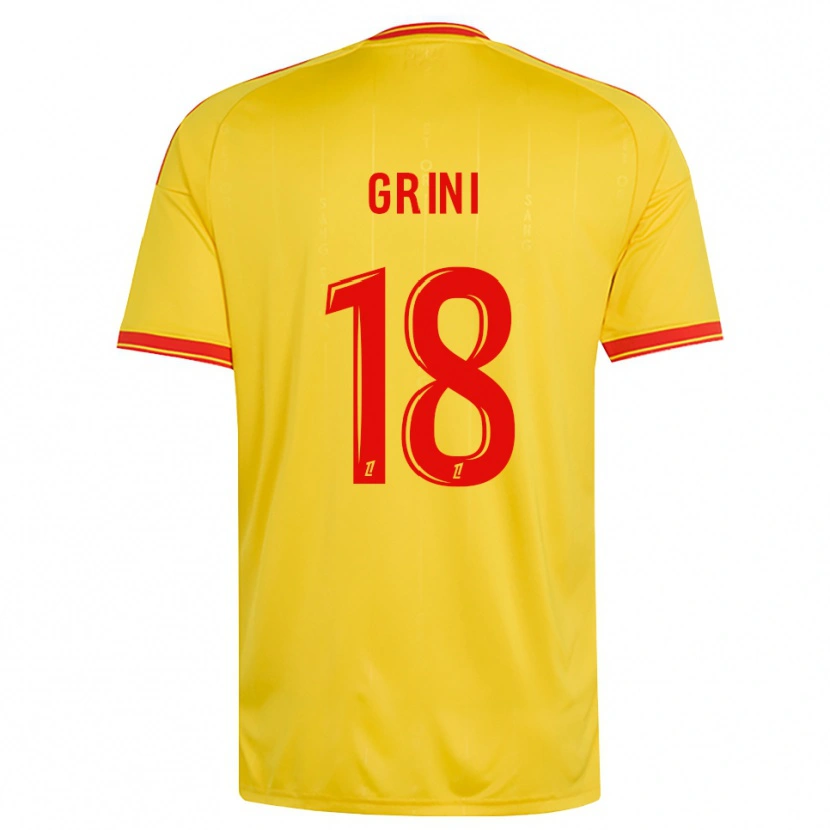Danxen Mujer Camiseta Ilyes Grini #18 Oro Naranja Rojo 1ª Equipación 2026/27 La Camisa