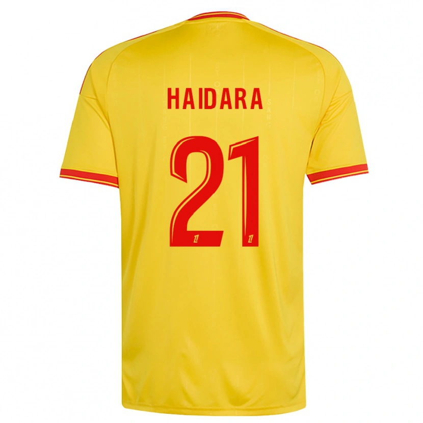 Danxen Mujer Camiseta Amadou Haidara #21 Oro Naranja Rojo 1ª Equipación 2026/27 La Camisa