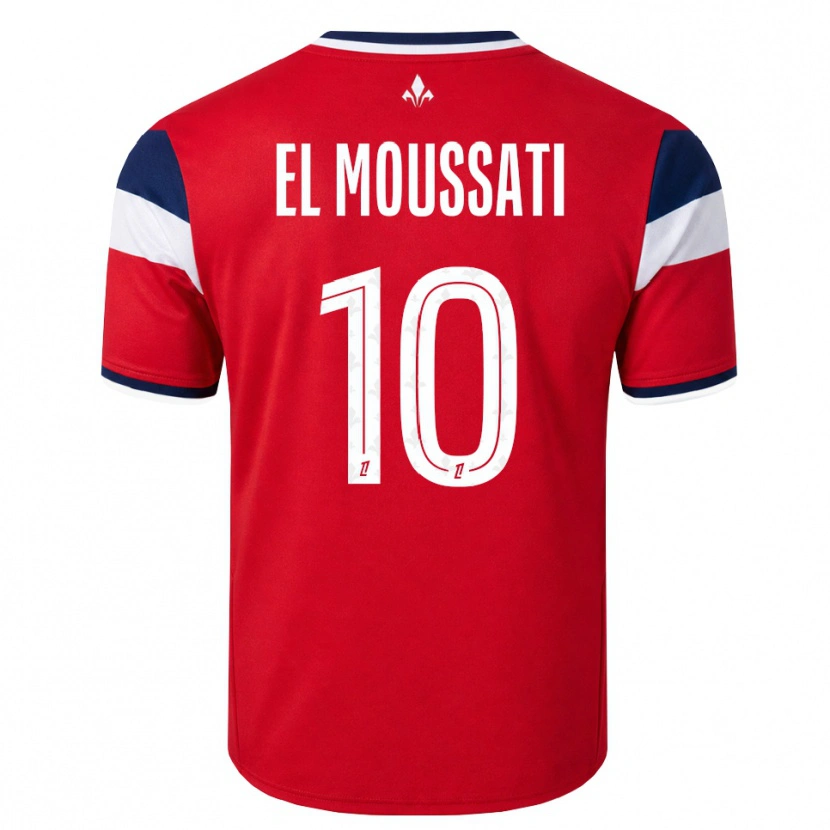 Danxen Mujer Camiseta Redouane El Moussati #10 Rojo Blanco Azul Real 1ª Equipación 2026/27 La Camisa