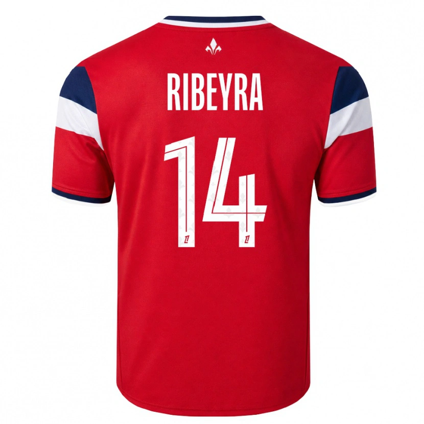 Danxen Mujer Camiseta Anaïs Ribeyra #14 Rojo Blanco Azul Real 1ª Equipación 2026/27 La Camisa