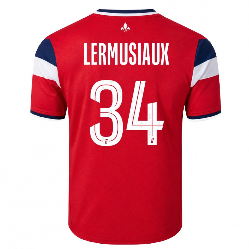 Danxen Mujer Camiseta Chrystal Lermusiaux #34 Rojo Blanco Azul Real 1ª Equipación 2026/27 La Camisa