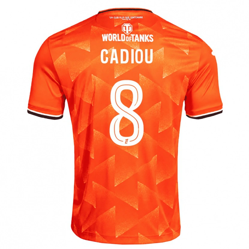 Danxen Mujer Camiseta Noah Cadiou #8 Naranja Blanco Negro 1ª Equipación 2026/27 La Camisa