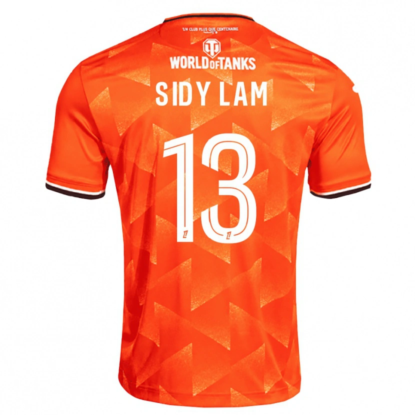 Danxen Mujer Camiseta Tapsirou Sidy Lam #13 Naranja Blanco Negro 1ª Equipación 2026/27 La Camisa