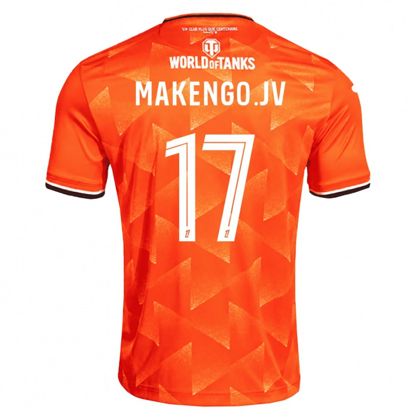 Danxen Mujer Camiseta Jean-Victor Makengo #17 Naranja Blanco Negro 1ª Equipación 2026/27 La Camisa