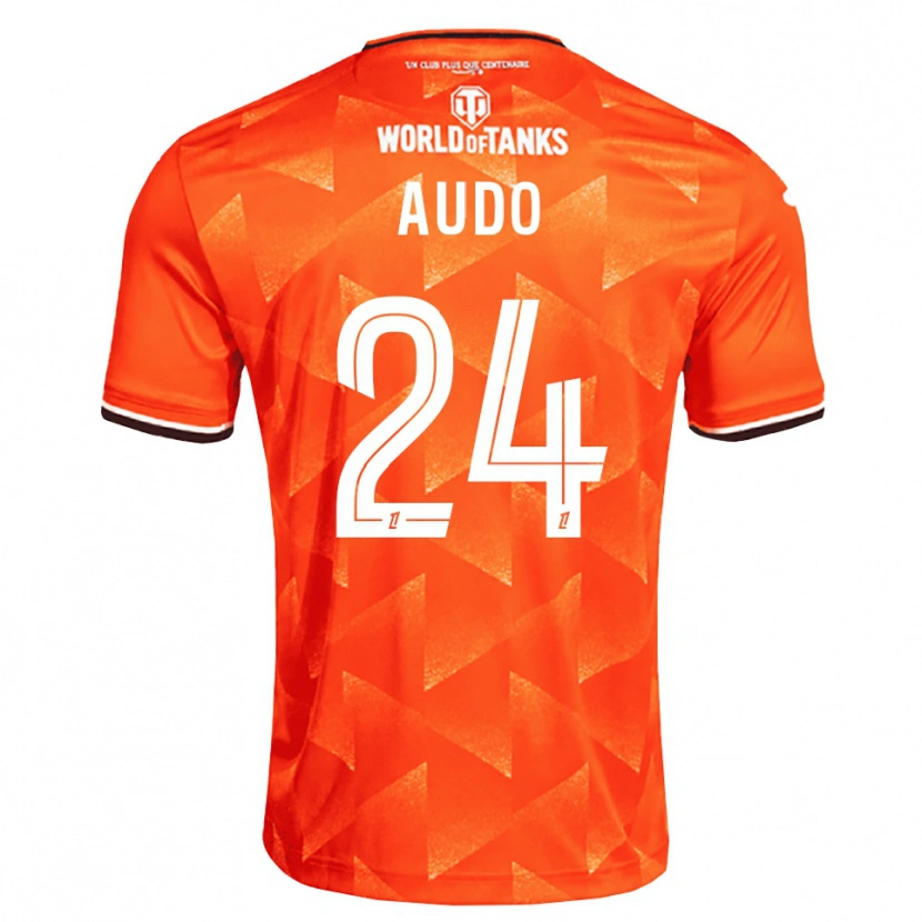 Danxen Mujer Camiseta Noémie Audo #24 Naranja Blanco Negro 1ª Equipación 2026/27 La Camisa